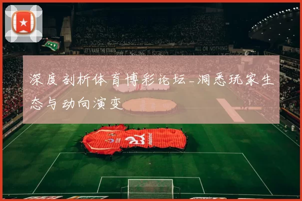 深度剖析体育博彩论坛_洞悉玩家生态与动向演变